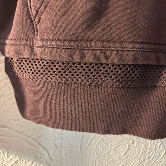 Deep Plum/Purple LuLu Lemon Pullover Crop Hooded Sweatshirt - Picture 4 of 5